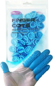 Große Einweg-Nitril-Fingerbetten, allergenfrei ohne Puder Fingerschutz - Bild 1 von 12