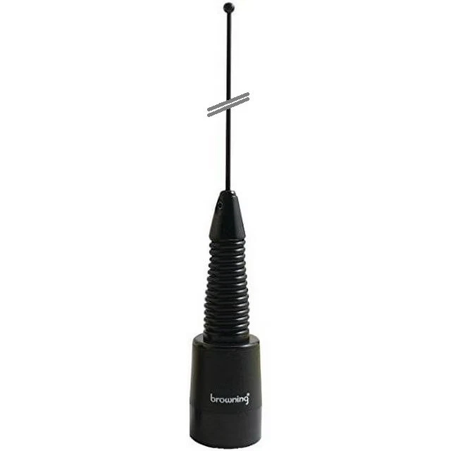Antena de radio móvil VHF 145-165 MHz con resorte NMO 2,4 dBd ganancia negra BR168BS Foto 1 de 1