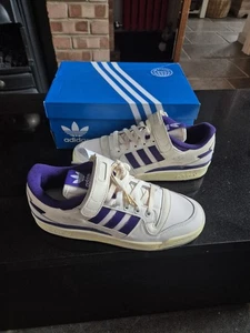 Adidas Forum 84 Low AEC Black White Shoes Trainers 8Uk Brand New - Picture 1 of 11