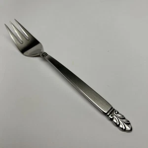 Vtg INTERNATIONAL Stainless Deluxe "NORSE" SALAD FORK 7" Satin - Picture 1 of 2