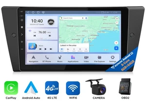 9" QLED 6+64G Android 13 Stereo Car GPS CarPlay Radio 4G For BMW E90-E93 325/328 - Bild 1 von 24