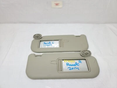 2014-2017 Kia Rondo Sun Visor Sunvisor Set Left & Right Side w/ Mirror OEM - Image 1 of 4