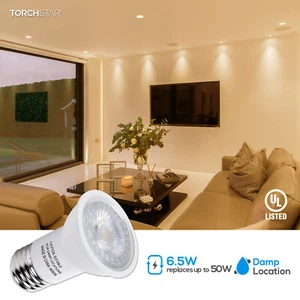 6/12 Pack PAR16 LED Bulb, Dimmable Spot Light, 3000K Warm White, E26 Base - Picture 1 of 8