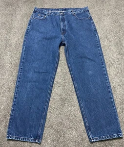 Members Mark Mens Jeans Size 40x30 Blue Straight - Picture 1 of 8