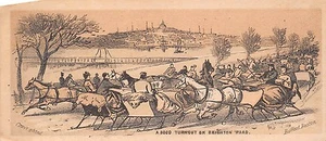 Brighton Road, Bufford Boston - Vintage 1800's Trade Card Advertisement - Picture 1 of 1