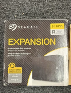 Disco duro externo Seagate ExpansionPLUS 8 TB, USB 3, negro (STKR8000400), E1 - Imagen 1 de 3