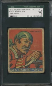 1933 Sea Raiders Montreal English Only Back - #25 John Halsey - SGC 10 Poor - Picture 1 of 2