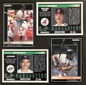 (VA)1992 Pinnacle Baseball Singles*156-500**Select from drop down Menu List🔽