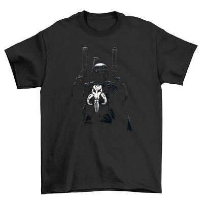 Camiseta Mandalorian Punisher: ¡Geeky & Gritty! Diseño unisex con un toque de Sta - Imagen 1 de 4