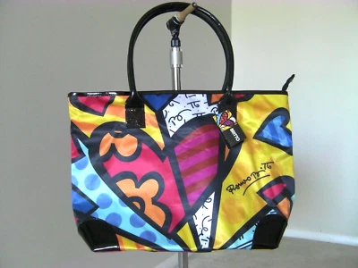 Bolso de Mano Romero Britto Grande Satinado Forrado Exclusivamente Giftcraft Foto 1 de 4