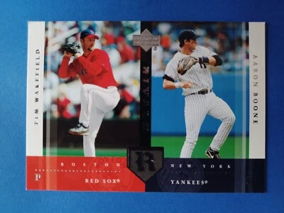 2004 UPPER DECK RIVALS AARON BOONE TIM WAKEFIELD #16 RED SOX VS YANKEES - Image 1 of 2