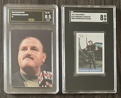 Sgt. Slaughter High Graded  Older Card/Sticker Collection - Image 1 of 4