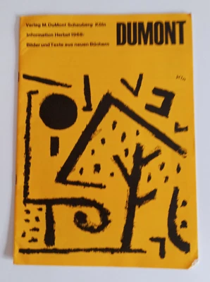 Dumont- Art Of Our Time Painting And Sculpture German Art Magazine 1968 Ephemera - Image 1 of 4