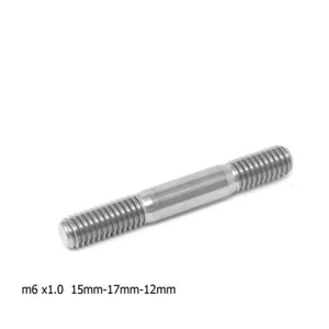 M6 x 1.0 Stud 44mm Titanium 15mm -17mm unthreaded -12mm Ti Exhaust Manifold 44mm - Picture 1 of 10