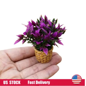 NEW Dollhouse Miniature 1:12 Scale Plant Flower Pot Potted Garden - Picture 1 of 5