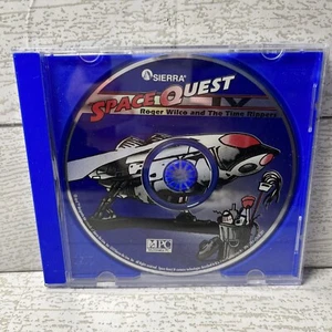 Space Quest IV Roger Wilco & The Time Rippers PC CD-ROM Sierra disc & case - Picture 1 of 2