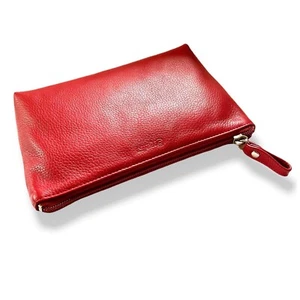 Esquire Cosmetic Case, bolsa de cosméticos, funda de belleza, bolsa, de cuero, rojo - Imagen 1 de 1