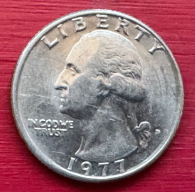 1977 USA QUATER DOLLAR - Image 1 of 3