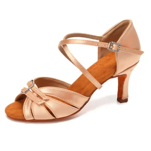 Scarpe da ballo latino donna sala da ballo donna ragazze salsa scarpe tango 6 cm tacchi interni - Foto 1 di 32