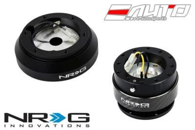 Buje corto volante NRG SRK-160H + negro Gen2 liberación rápida con anillo de carbono Foto 1 de 4