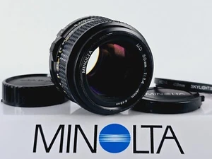 🌸[Optics MINT] Minolta New MD 50mm F1.4 MF Standard Lens SR MC MD Mount Japan - Picture 1 of 12