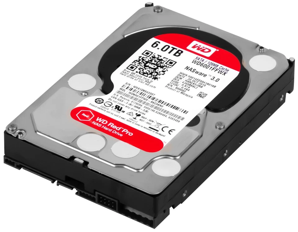 WD6001FFWX Western Digital WD RED PRO 6TB SATA III 7.2K 128MB CACHE NAS DRIVE - Image 1 of 1
