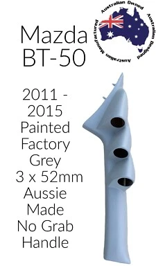 TRAJES VAINA PILAR CALIBRE 3 2011 - 2015 MAZDA BT-50 2 x 52 mm pintado de fábrica gris Foto 1 de 4