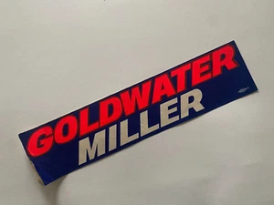 Goldwater Miller 1964 Bumper Sticker Unused Vintage - Picture 1 of 1