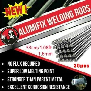 30 Pcs Aluminum Wire 33cm/1.08ft Solution Welding Flux-Cored Rods Brazing Parts