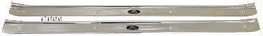 1969-72 Pontiac Grand Prix Door Sill Plates w/ Screws, Pair - Image 1 of 1