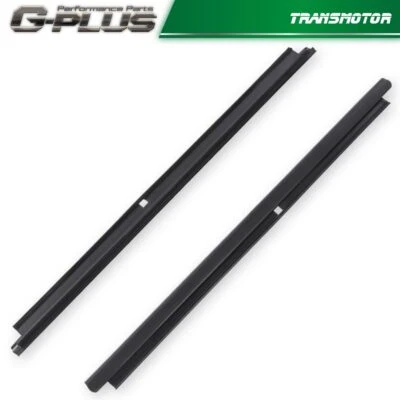 Outer Window Sweep Felt Rear Kit Set of 2 Fit For Chevy GMC Cadillac Truck Black - Image 1 of 4