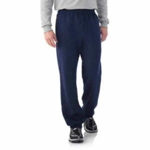 Fruit of the Loom Eversoft Men's Navy Elastic Bottom Sweatpants Size Small 28/30 - Picture 1 of 1