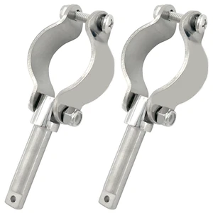 ISURE 2Pcs Boat Stainless Steel Heavy Duty Shaft Rowlock Oar lock Side Mount - Foto 1 di 5