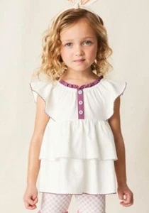 NWT Matilda Jane Enchanted Garden Always Elegant Tiered Top Size 4 NEW - Picture 1 of 5