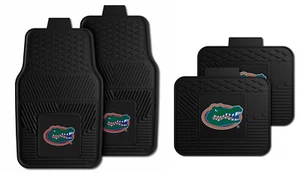 Juegos de 2 y 4 alfombrillas de vinilo de alta resistencia para autos camiones Florida Gators - Imagen 1 de 4