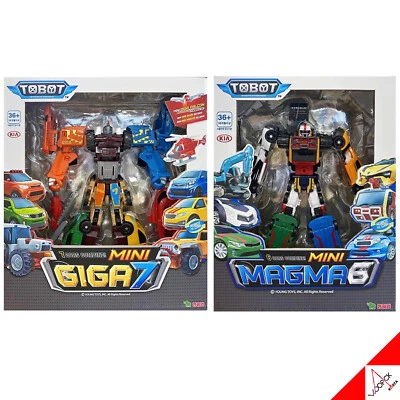TOBOT 2021 MINI MAGMA 6 & MINI GIGA 7 Combine Transformer Robot Set- Authentic - Image 1 of 4