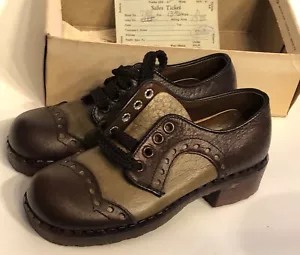 Vintage Mid Century YOUTHCRAFT 13,5 D Oxfords Sattelschuhe Schnürschuhe Flügelspitze - Bild 1 von 10