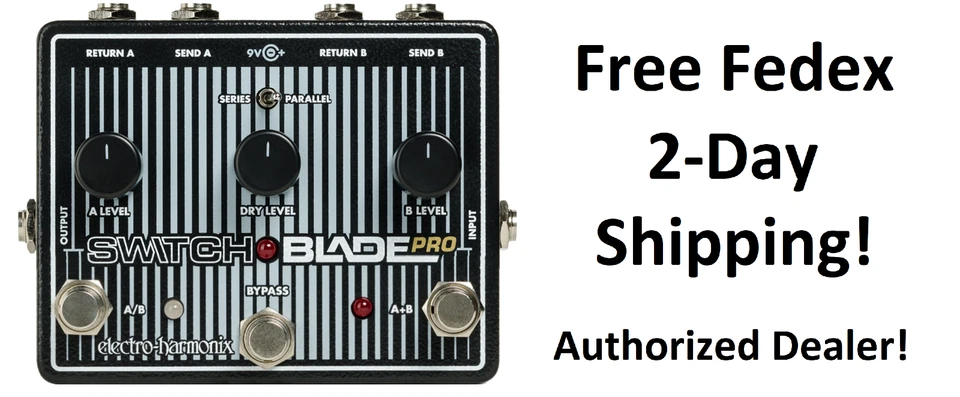 Nuevo Electro-Harmonix EHX Switchblade Pro Deluxe Interruptor Pedal Hoja Foto 1 de 2