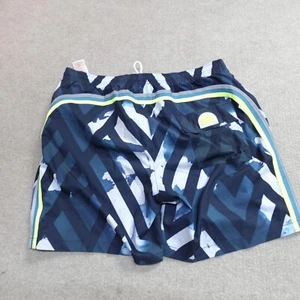 Sundek Mens Shorts XL Blue Geometric Striped 6.5" in Swim Trunks Lined - Picture 1 of 10