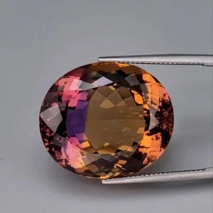 43.57cts - Glittering Purple to Yellow Bi color Ametrine Bolivia 22072335 - Picture 1 of 5