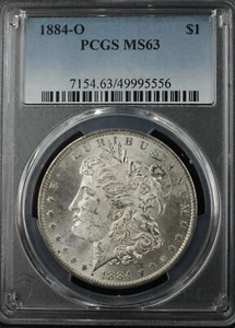 1884-O MORGAN DOLLAR $1 PCGS MS63 (95556FC) - Picture 1 of 2