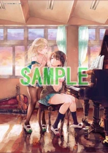 Yuri no Tsubomi ni Kuchibiru Furete A3 Tapestry NEW Melonbooks Manga Wall Scroll - Picture 1 of 4