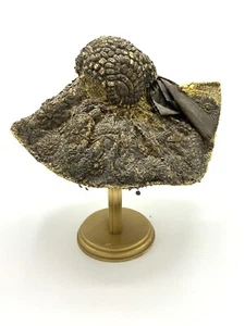 18th Century Lady's European Hat w/ Gold Thread, Sequins and Wire - Picture 1 of 10