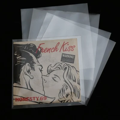 2000 St. Single Cover Schutzhüllen 7" Slimline 185x185 outside protection 45 rpm - Immagine 1 di 3