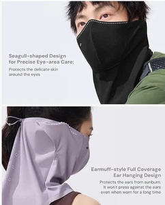 Cubierta facial de protección solar UV para pasamontañas BENEUNDER UPF50+ - Imagen 1 de 6