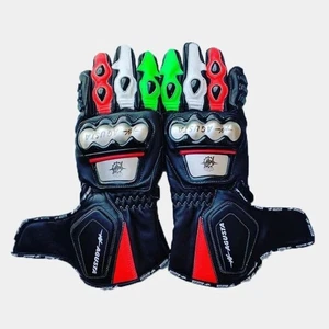 MV AGUSTA Motorcycle Racing Leather Gloves MOTOGP Motorbike Mens Leather Gloves - Picture 1 of 2