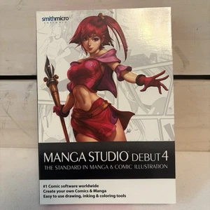 Manga Studio Debut 4 PC Mac Anime Comic Graphic Drawing Cartoon Creator Software - Picture 1 of 10
