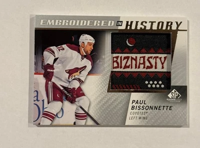 Paul Bissonnette 2021-22 SP Embroidered in History patch - Biznasty - Coyotes - Image 1 of 2