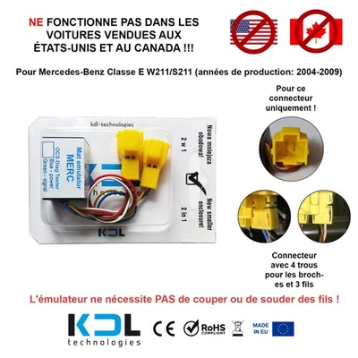 Siège Tapis Testeur Émulateur diagnostic pour Mercedes E W211 2004-2009 - Photo 1/2