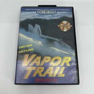 Vapor Trail (Sega Genesis, 1991) Completo CIB - Testato - Autentico - Foto 1 di 8